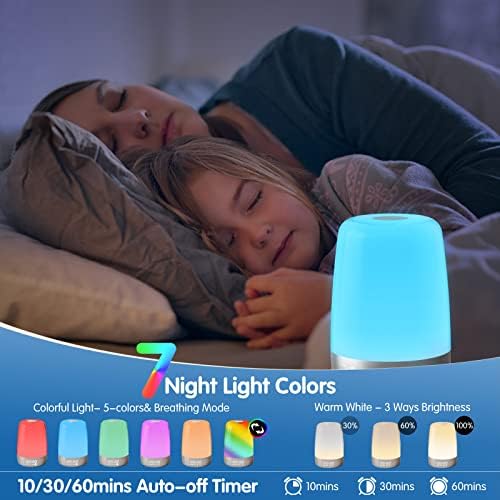 Golspark Sunrise Simulation Alarm Clock with 7 RGB Lights and Natural Sounds