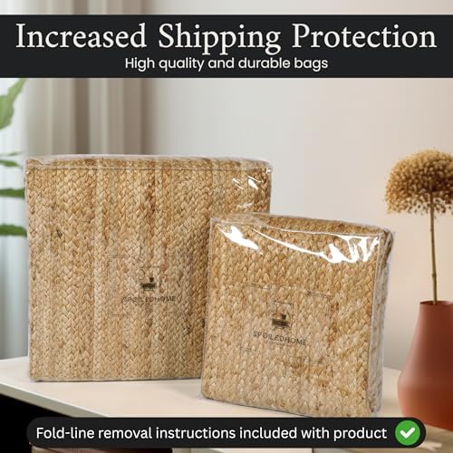 SpoiledHome Jute Rug 2x3 Farmhouse Entryway Mat