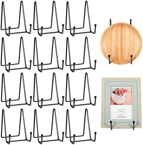 Mixweer 12 Pcs Book Stand Display Easel Metal Frame Holder