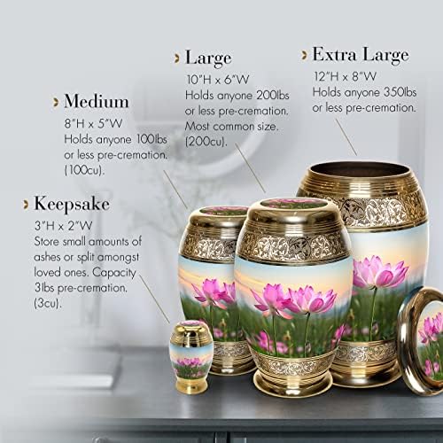 Lotus Tranquility Cremation Urn for Ashes