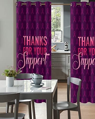 Thanks for Your Support Door Curtains - Blackout 78 Inch Panels