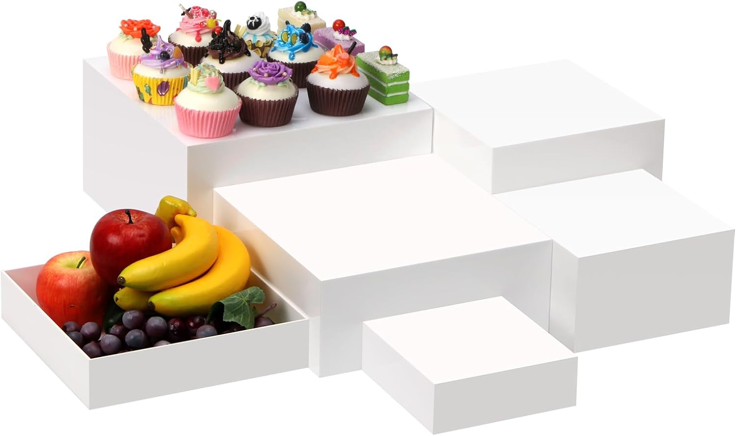 6 Pack Acrylic Display Boxes for Parties and Events