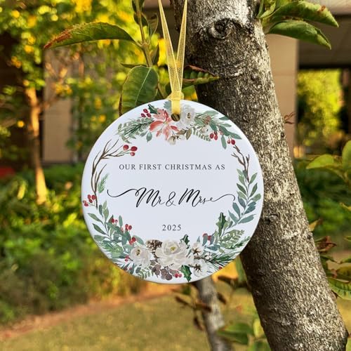 2025 First Christmas Mr Mrs Hanging Ornament
