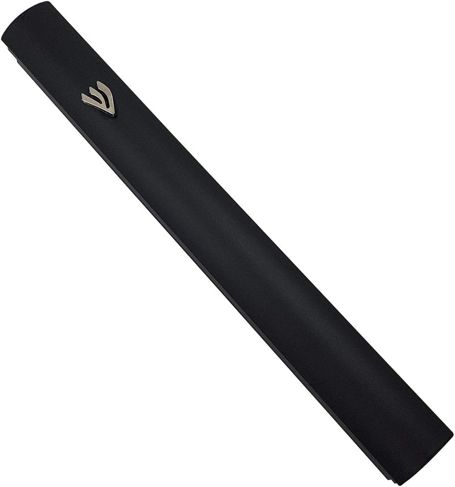 Talisman4u Black Aluminum Mezuzah Case with Scroll