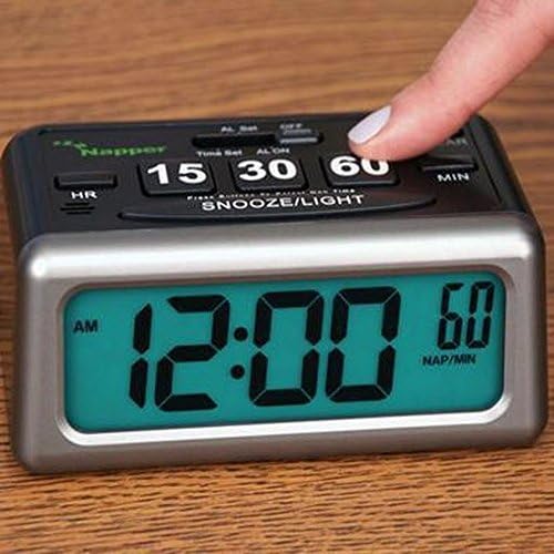 Napper Alarm Clock with Nap Setting and LCD Display