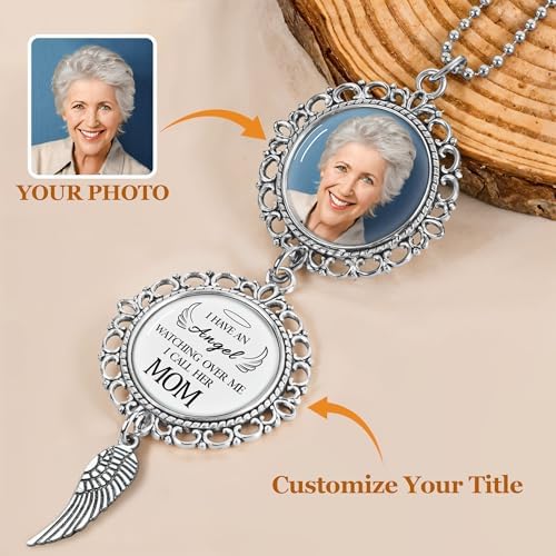 Personalized Car Photo Ornament - I Have an Angel Watching Over Me