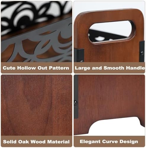 QILICHZ Magazine Holder Wood Floor Rack