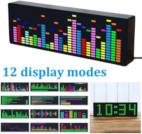 Drphiru RGB Audio Visualizer Alarm Clock