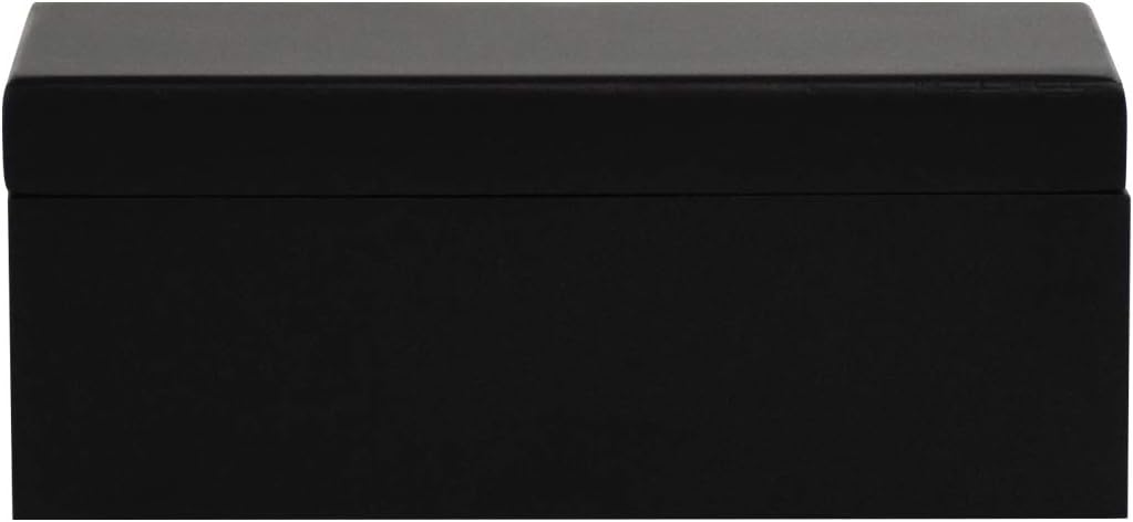 Black Wooden Musical Box with Gold Plating