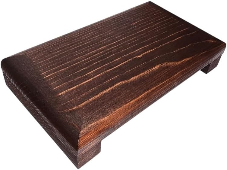 Wooden Display Stand for Home Decor Brown 8x45x15 Inches