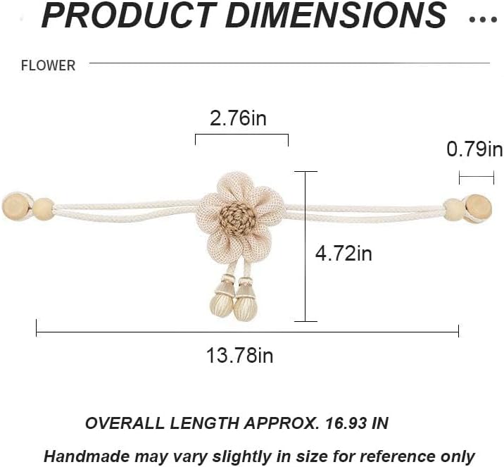 Magnetic Curtain Holdbacks Cream Style 2 Pack
