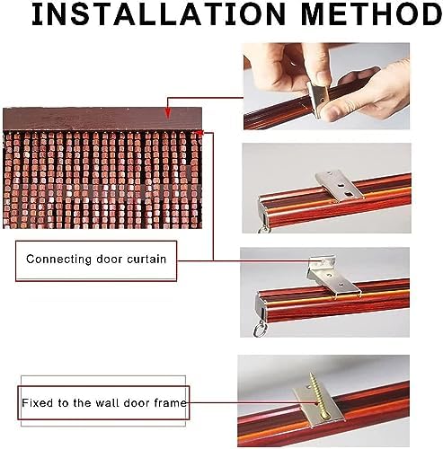 Wood Beaded Door Curtains for Home Decor