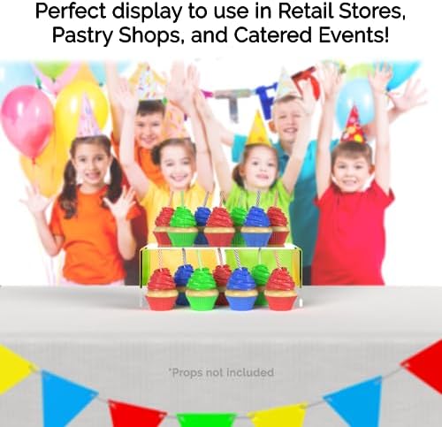 Marketing Holders 4 Pack Clear Acrylic Riser Display Stand