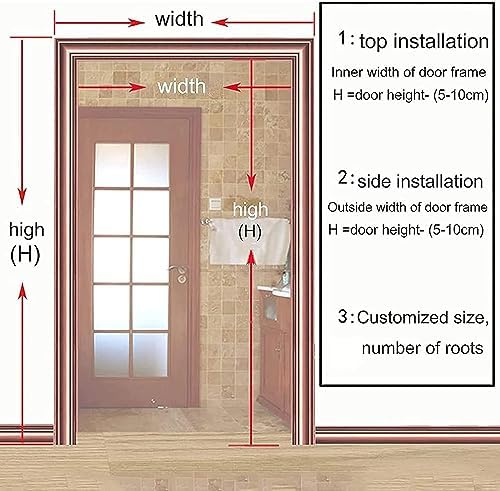 Retro Wood Beaded Curtain for Privacy and Decor