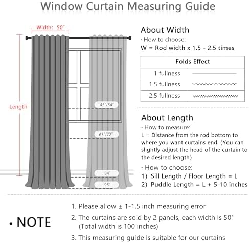 MEETSKY 84 Inch White Sheer Curtains 2 Panels