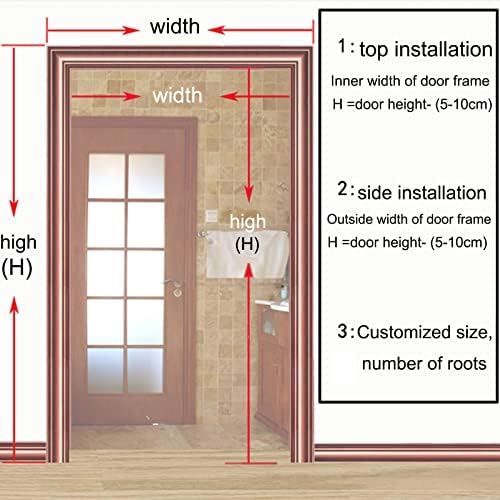 Bamboo Bead Curtain with Fittings Custom 80 Strands
