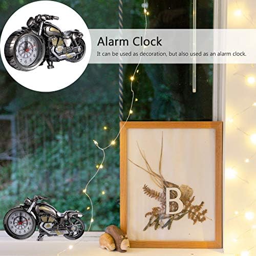 ARTIBETTER Vintage Motorcycle Tabletop Alarm Clock