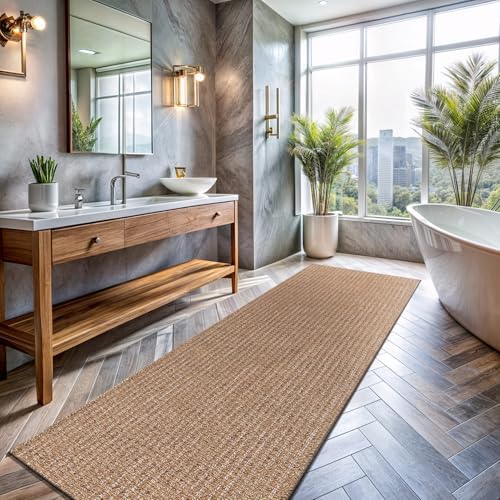 Lena Rug 2x7 Natural Jute Style Area Rug