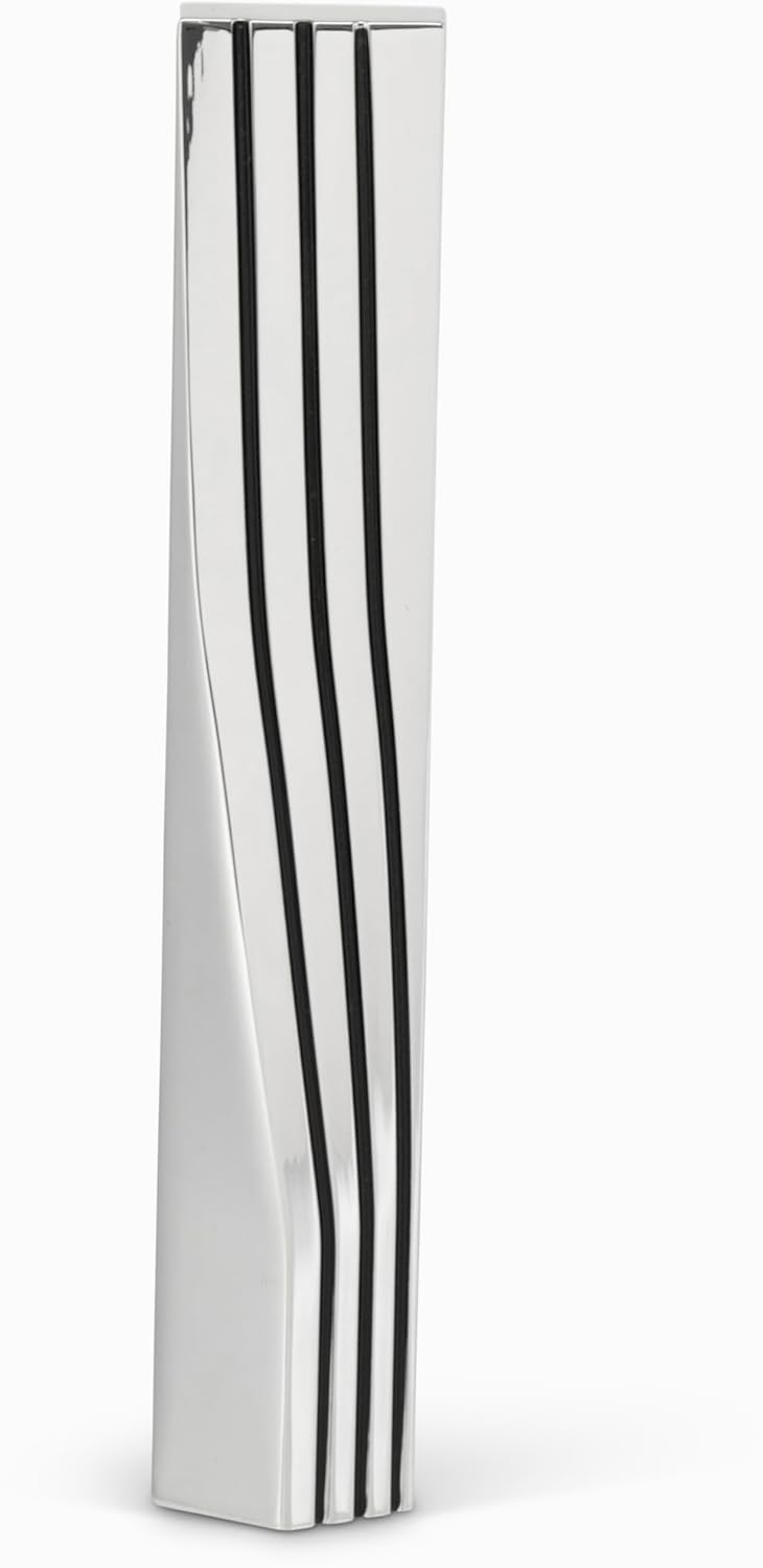 Silver-Plated Linia Mezuzah Wall Hanging