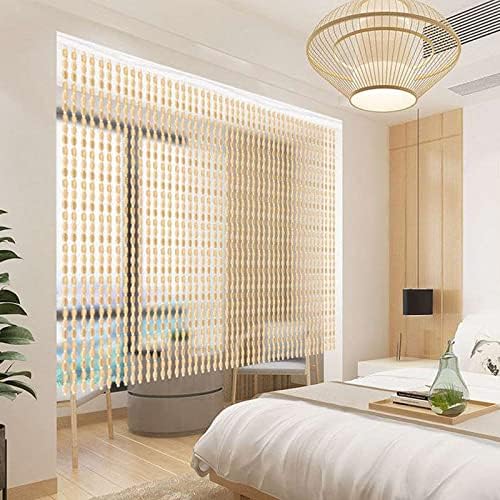 Bamboo Beaded Door Curtain for Living Room Entryway