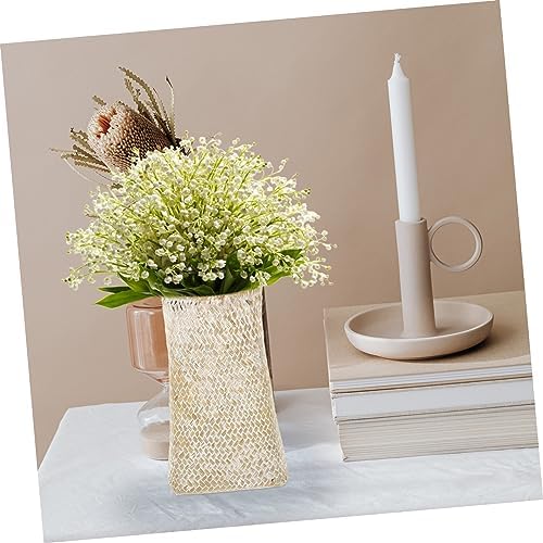 Seagrass Woven Flower Vase for Dried Flowers Nordic Style