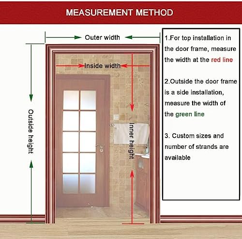 Bamboo Beaded Curtain for Doorway Privacy Screen