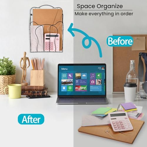 ZOOFOX Wall Mounted Magazine Holder Organizer