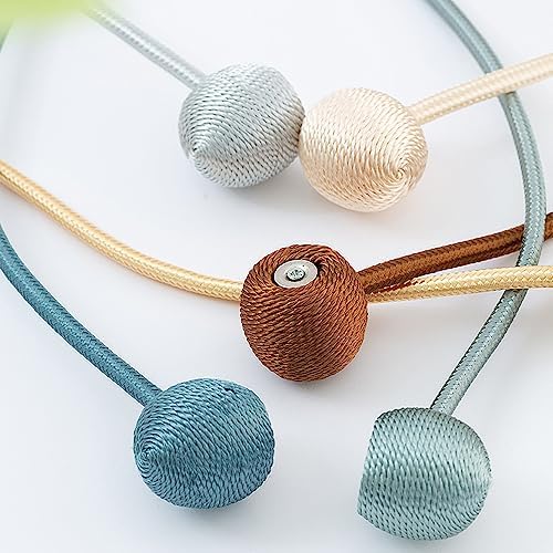 Window Curtain 4pcs Magnetic Tiebacks Clips Holdback Home Office Decor