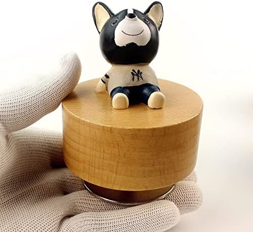 SOFTALK Cute Little Animal Wooden Music Box - You are My Sunshine