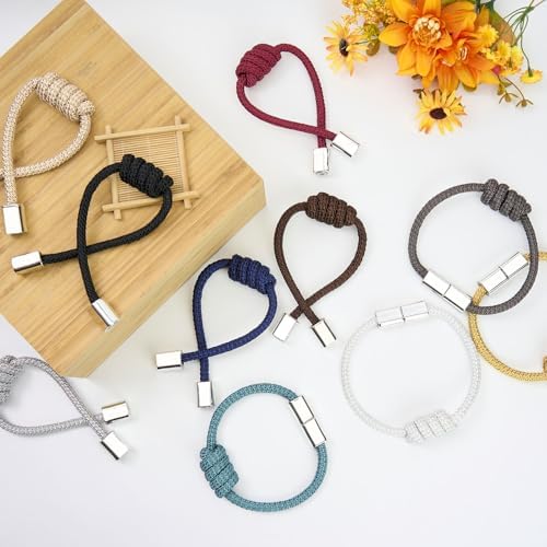 NICEEC 4 Pack Magnetic Curtain Tiebacks Modern Elegant Design