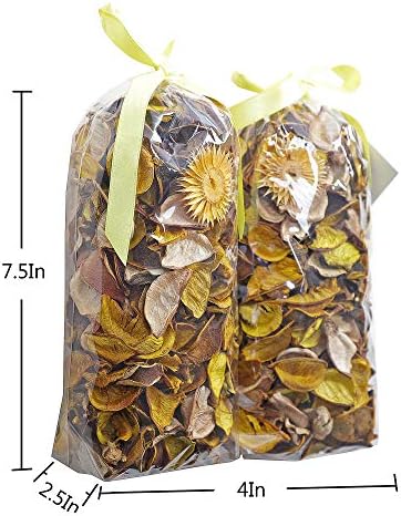 Qingbei Rina Potpourri Filler Lemon Scented 2 Bags 84 Oz