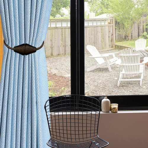 2 Pack Magnetic Curtain Tiebacks Brown