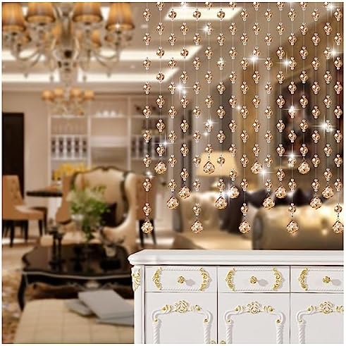 GVILTY Crystals Beaded Curtain Door Decor 25 Strand