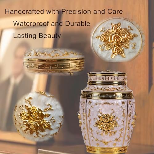 Keepsake Rose Urn for Human Ashes Medium
