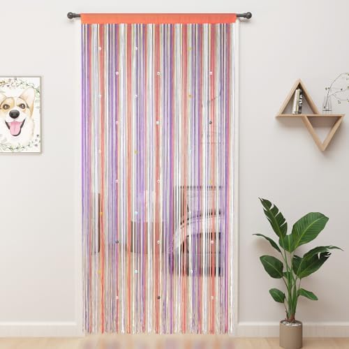 Yiibaai Beaded Curtain Panels for Doorway
