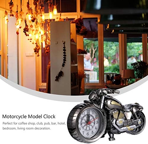 ARTIBETTER Vintage Motorcycle Tabletop Alarm Clock