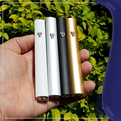 3-Pack Aluminum Mezuzah Case Weatherproof Peel Stick