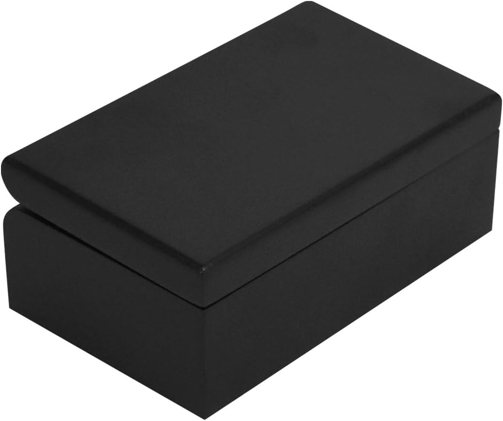 Black Wooden Musical Box with Gold Plating