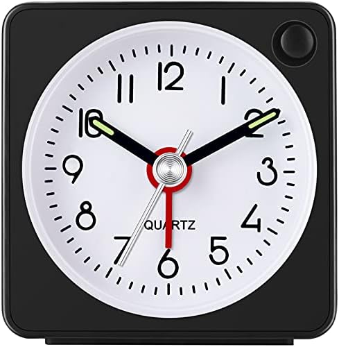 W OUTWIT Travel Analog Alarm Clock 225 Inch
