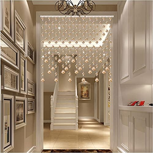ZHOUXIAO Crystals Door Curtains 25 Strands Beaded Tassel Decor