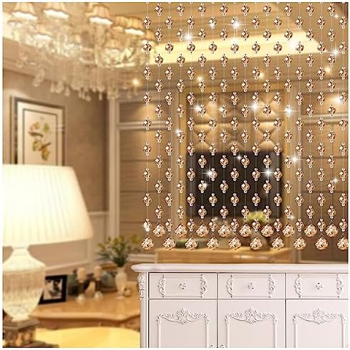 GVILTY Crystals Beaded Curtain Door Decor 25 Strand