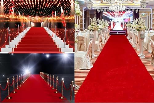 Gomoly 3 Ft x 10 Ft Red Carpet Runner 1400 GSM