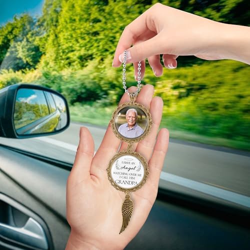 Personalized Car Photo Ornament - I Have an Angel Watching Over Me