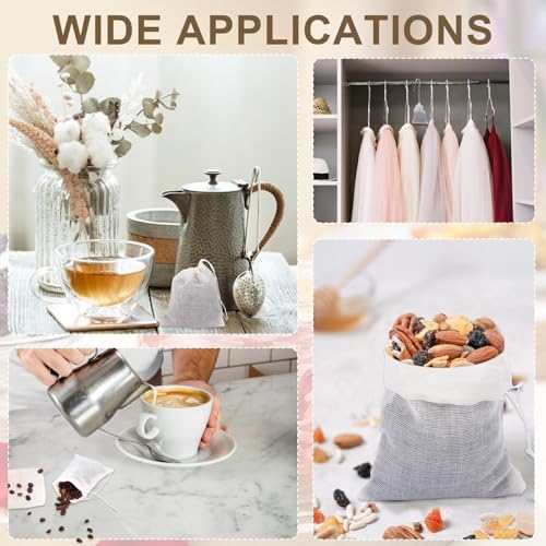 40Pcs Spice Bags for Cooking and Storage