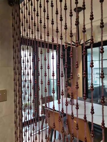 NEVKA Wooden Bead Curtain for Doorways and Room Dividers