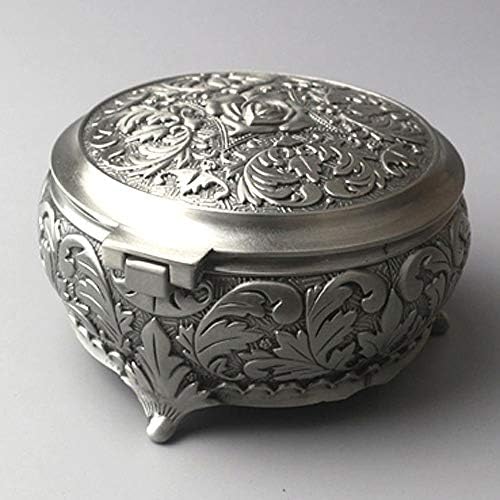 ROSIKING Round Emboss Music Box With Anastasia Melody