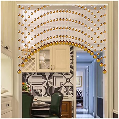 ZHOUXIAO Crystal Beaded Tassel Curtains for Doorways 1
