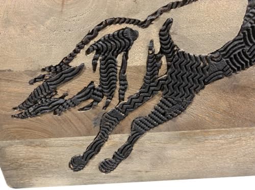 19 X 24 Black And Brown Horse Wall Sculpture