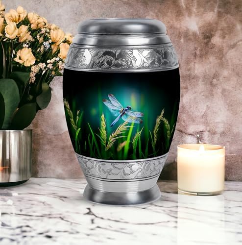 Dragonfly Cremation Urn 10 Inch for Human Ashes