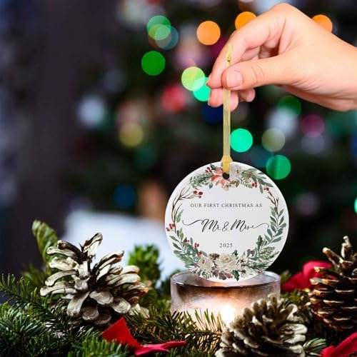 2025 First Christmas Mr Mrs Hanging Ornament